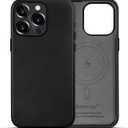 Apple - iPhone 12/12 Pro Leather Case with MagSafe - Black