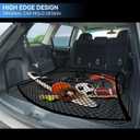Cargo Mat & Backerst Mat Compatible with 2013-2020 Nissan Pathfinder/2013 Infiniti JX35/2014-2020 Infiniti QX60 - Cargo Liner Trunk Mat All Weather TPE Pathfinder 2020 Accessories