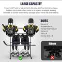 Hockey Gear Drying Rack - Heavy-Duty Metal Ice Hockey Equipment Dryer Stand with Hanging Clips for Fast Drying & Odor Prevention