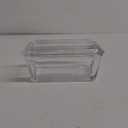 Fox Run Glass Butter Dish With Cover, For The Counter or Refrigerator (6.75", Glass)