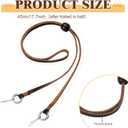 Wavwavw 3/6 Pieces Leather Hat Chin Straps for Men and Women Removable Cap Chin Cord Stampede Strings for Cowboy and Sun Hat