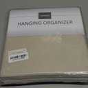 YOUDENOVA Hanging Closet Organizer, 6-Shelf Closet Hanging Storage Shelves, 2 Packs, Beige