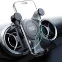 Car Phone Holder Upgraded for Mercedes Benz A/C Class C300/200/260 A180/200, GLA/GLB/GLC, Spring Clip for Round/Circular Vent Cradle for iPhone Samsung, for Mercedes Benz Accessories