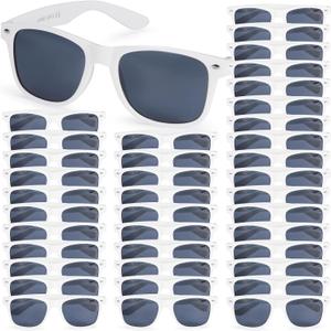 72 Pairs Party Sunglasses,Black and White Color SchemeBulk Retro Sunglasses for Adults with UV Protection