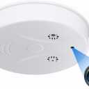 Smart Wireless WiFi Camera Smoke Detector Hidden Camera 1080P Video Indoor Security Camera for Pets, Home Wall Mount Night Vision, Live Viewing, Motion Detection, Android iOS Free App, Loop Filming