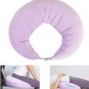 BBL Pillow After Surgery, BBL Pillow for Sitting Sleeping Driving, Hemorrhoid Pillow Seat Support Cushio for Butt with Hole, Butt Donut Pillow for Woman,Lavender