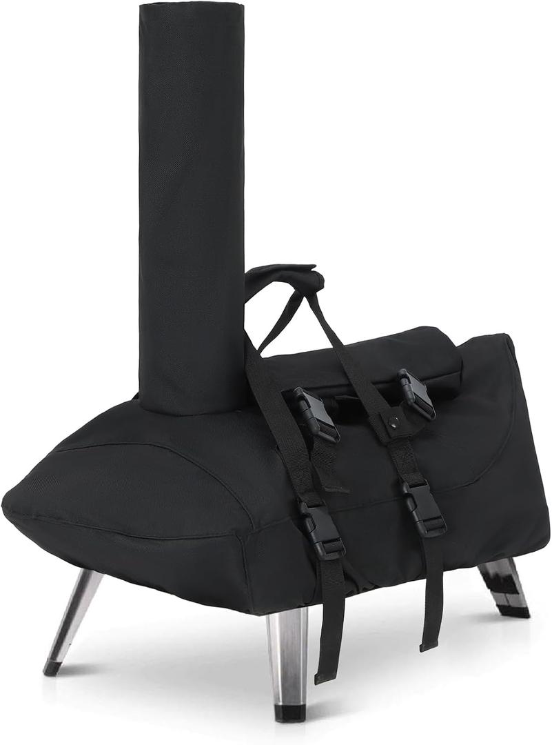 Cover for Ooni Karu 12 Pizza Oven, Heavy Duty Waterproof Accessories for Pizza Maker Carry Cover with Seperate Chimney Bag