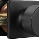 Goldenwarm Matte Black Door Knobs Interior, Privacy Door Knob for Bedroom Door Knob, Black Interior Door Knobs Privacy Lock, 1 Pack