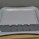 Pee Pad Holder, Indoor Potty Tray for Puppy and Small Size Dog with Pee Wall, Non-Skid Feet, 20 * 15.4 * 1.4 inch (Large)