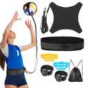 Davllin Volleyball Training Equipment Aid,Premium Volleyball Rebounder Trainer Kit,Solo Practice Trainer for Serving Setting Spiking and Arm Swing,Gifts for Teen Girls & Boys
