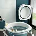 Modern Simple Folding Adult Bath Household Portable Bathtubs ice Bath For Adult Large High Bath Bucket Bathroom Bathtub for Baby