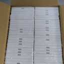 50 Pack BESTTEN 1 Gang Screwless Wall Plate, USWP4 Glossy Off White, Decorator Outlet Cover, Light Switch Face Plate, Decorative Receptacle Wallplate, H4.69 x W2.91