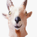 RAPGET Antelope mask Goat Antelope Animal Head Mask Novelty Halloween Costume Party Latex Animal Mask Full Head for Adults