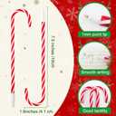 Coopay 144 Pieces Candy Cane Pens Christmas Pens with Black Ink for Christmas Holiday New Years Home Decor Party Gift, 7.5 Inches (Red & White Stripes)