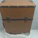 Retro Yellow Vintage Decorative Suitcase, Travel Style Storage Box, 24" Width, Medium