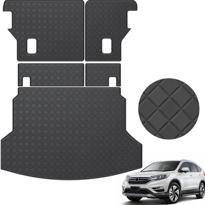 Cargo Mat & Backrest Mat Fit for 2012-2016 Honda CRV
All Weather Protection PU Leather Cargo Liner Back Seat Cover Protector CR-V Accessories