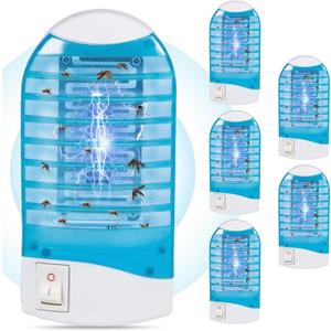6 Pack Plug in Bug Zapper,Electronic Mosquito Zapper Indoor Bug Zapper Plug in for Flying Insect Automatic Mosquito Trap Mosquito Light