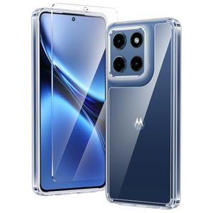 FNTCASE for Motorola Moto G Stylus-2025/Stylus-2026 Case: Military Grade Drop Protection Anti Yellowing Cell Phone Cover - Rugged Shockproof Protective Bumper Transparent Cases(Clear)