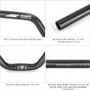 25.4 Bike Handlebar - 90mm, Riser Handlebar - 620mm Aluminium Alloy Mountain Bike Bicycle Handlebars (25.4-90mm Rise)