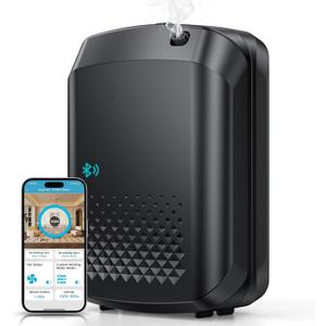 Waterless Essential Oil Diffuser 3000 Sq.Ft Coverage for Large Home Hotel Office, 400ml Cold Air Scent Machine for Aromathrapy, Bluetooth App Control, Quiet Aroma Diffuser Wall Amount