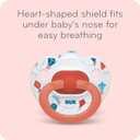2 x NUK Orthodontic Pacifiers (6-18 Month, Navy)