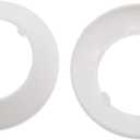FDXGYH 4.05" Water Pipe Flange Cover 4 Pcs Snap Type Round Escutcheon Plate Cover for Water Pipe Faucet Collar Decoration [White]