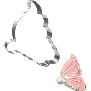 5 x Side Butterfly Cookie Cutter Set-3.9 Inch-Butterfly Biscuit Cookie Cutters Fondant Molds