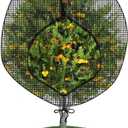 Fruit Tree Netting Covers with Zipper to Protect from Squirrels and Birds Large Netting for Fruit Trees Net Protection, Black, 8' x 8', 1 Pack