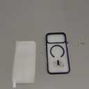 FNTCASE for iPhone 17 Pro-Max Case: Clear Magnetic Phone Cases with Screen Protector Compatible with Magsafe Slim Anti Yellowing Rugged Shockproof Protective Transparent Cell Phone Cover (B-Blue)