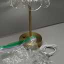 Vintage Lamp, 3 Colors 10 Brightness Crystal Lamp Flower Lamps, 3600mAh Rechargeable Lamps Cordless Lamps Bedroom Kitchen Bathroom, Desk Decor for Women, Valentines Day Gifts Valentines Gifts for Her (Gold)