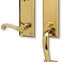 Baldwin 85355.003.RENT Stonegate Emergency Exit Right Hand Handleset, Lifetime Polished Brass