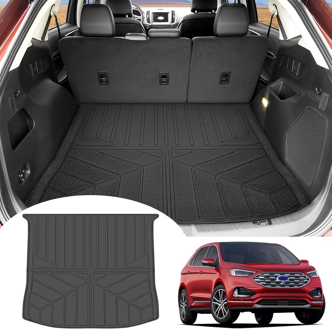Cargo Liner Fit for 2015-2024 Ford Edge 5 Seats Accessories, Cargo Mat TPE Trunk Mat All Weather Trunk Liner Cargo Cover Replacement for 2024 Ford Edge(Cargo Mat)