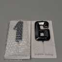 DERVENTA Large Birthday Candle Number 3D Black 3.7 inch Party Celebration Anniversary Decoration Cake Topper 1 Piece (Number 16 Black)