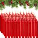 Nuanchu 100pcs Red Spell Candles 4 Inch Unscented Mini Red Taper Candle Candlesticks Gradient Color for Chime Holders, Meditation, Birthday, Holiday Decoration, Ideal for Witches