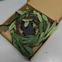 6FT Olive Garland with Lights with Timer Prelit Garland Fairy Lights Christmas Garland for Spring Holiday Fireplace Mantle Decoration Indoor Outdoor