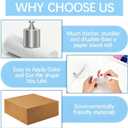 100 pack toilet paper rolls for crafts Round Thick cardboard tubes empty paper towel rolls for crafts Arts 3.7inch x 1.55inch (White-100pc)