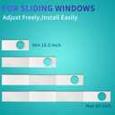 Portable AC Window Vent Kit - Complete Air Conditioner Window Kit, Adjustable PVC Window Seal Kit Panels Up to 60 Inches, for Universal Thread AC Exhaust Hose of 5.1" and 5.9" Diameter
