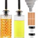 gegewawa Glass Coffee Syrup Dispenser Bottles (5 oz (2 Pack))