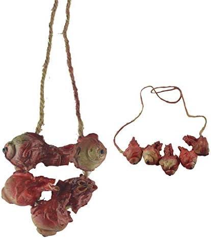 Halloween Props Tattered Fingers/Bat/Brain/with Hooks Tattered Foot/Mouse/Small Hand/Small Foot/Liver/Heart/Eyeball/Spider for Party Supplies (1Pcs 5 Eyeballs)