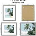 Hongkee 16x20 Frame, Rustic Grey Wood Style - Display Posters 11 x 14 with Mat or 16x20 without Mat, Wall Mounting Horizontal and Vertical, 1 Pack