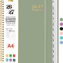 Planner 2026-2027, 8.5" x 11" Weekly and Monthly Academic Year Planner Calendar, July 2026 - June 2027, Hardcover Large School Planning Agenda With Tabs, Perfect for School & Office Supplies, A4, Green