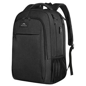 MATEIN Business Laptop Backpack, 15.6 Inch Travel Laptop Bag Rucksack, Water-Resistant Bag Daypack for Work College Computer Men Women Backpack, Black Charcoal