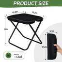 Collapsible Stool, Portable Chair, Lightweight Portable Stool for Adults, Portable Chairs for Adults, Holds Up to 220LBS, Ideal for Camping, Hiking, Outdoors, and Events