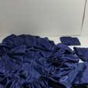 Love's cabin Satin Queen Sheets Set - 4 Piece Navy Blue Silky Bed Sheets with Deep Pocket, Luxury Silk Feel Satin Queen Size Sheet Set (1 Flat Sheet,1 Fitted Sheet,2 Pillow Cases)