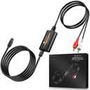 Neoteck 192kHz DAC Converter 7ft/2.1m Optical to RCA Cable SPDIF to RCA Digital to Analog Converter for HDTVs Set-Top Boxes DVD/Blu-Ray Players-Male Output