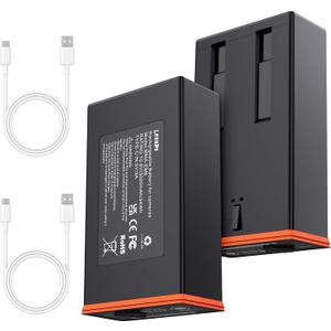 2-Pack 5000mAh Moultrie Power Mag Replacement Battery - Compatible with Moultrie Cellular Trail Cameras Edge, Edge Pro, Edge 2, Edge 2 Pro, USB-C & Solar Panels Charging