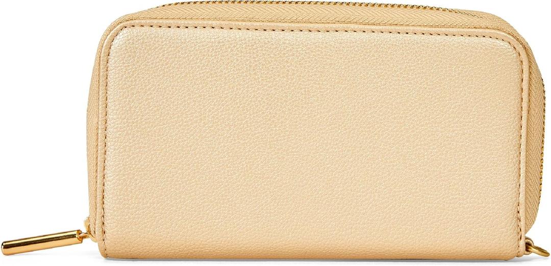 Chelmon Women's Vegan Leather Clutch Wallet with Zip, Hand Strap, Large Capacity