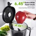 AAOBOSI Cold Press Juicer Machine, 6.45-Inch Extra Wide Feed Chute