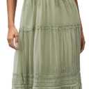 Women's Casual Off Shoulder Lace Maxi Dress Boho White Bridesmaid Wedding Evening Party Dresses (XX-Large, 01 Sage Green)