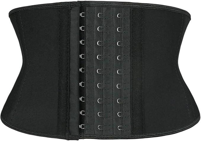 Atbuty Super Short Torso Waist Trainers Cincher Corset Tummy Shaper Slimming Latex Girdle 3XS